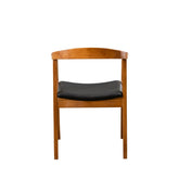 Scaun ALBERO 44, negru/nuc, piele ecologica/lemn, 50x53x70 cm