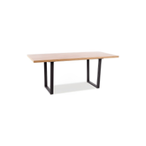 Masa extensibila VITO, stejar artisan/negru, 140-180x85x76 cm