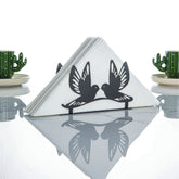 Suport servetele AVIS, negru, metal, 12x4x8 cm