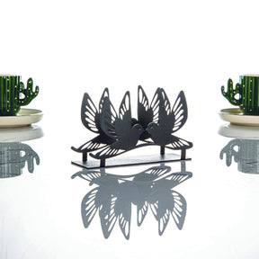 Suport servetele AVIS, negru, metal, 12x4x8 cm