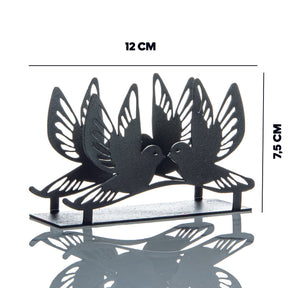 Suport servetele AVIS, negru, metal, 12x4x8 cm