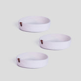 Set 3 cosuri JUT04001327D, alb, bumbac, 25x25x5 cm