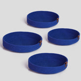 Set 4 cosuri JUT04003302D, albastru, bumbac