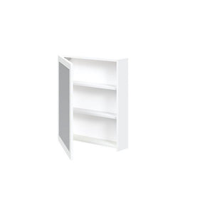 Dulap baie TORETO, alb mat, PAL laminat, cu oglinda, 60x15x70 cm