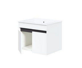 Dulap baie suspendat FIGARO, alb, PAL laminat, cu 2 usi, pentru lavoar, 60x46x48 cm