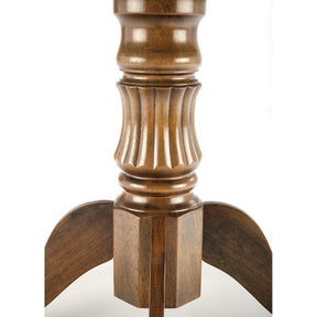 Masa bucatarie lemn rotunda nuc William, 90X90/124X75 cm