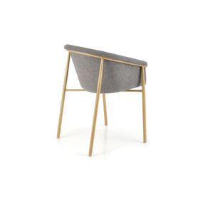 Scaun K489, gri/stejar, stofa clasica/metal, 59x56x80 cm