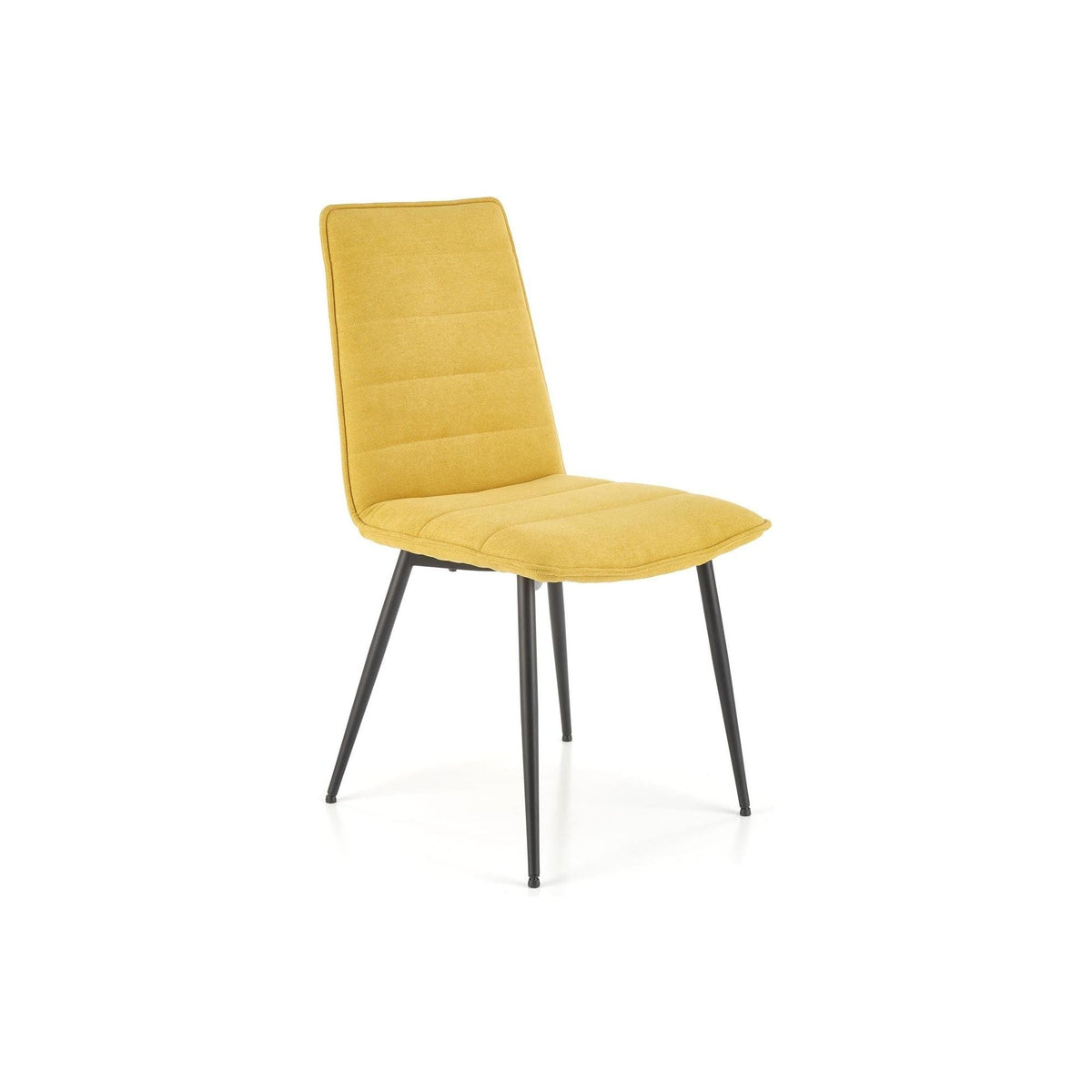Scaun K493, galben/negru, stofa clasica/metal, 47x60x92 cm