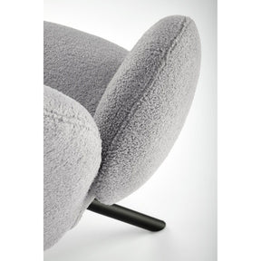 Scaun rotativ K498, gri, stofa/metal, 64x63x90 cm