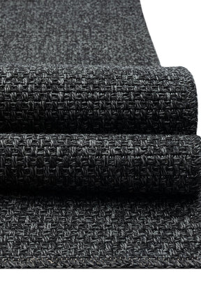 Covor RUSTICANA, 80x150 cm, forma dreptunghiulara, polipropilena, negru, 3105
