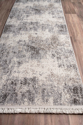 Covor BASTIA, 100x150 cm, forma dreptunghiulara, polipropilena, gri inchis/crem, 1275