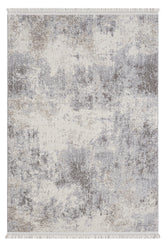 Covor BASTIA, 100x150 cm, forma dreptunghiulara, polipropilena, gri inchis/crem, 1275