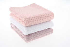 Set 6 prosoape Sakura, roz/alb/mov deschis, bumbac, 40x66 cm