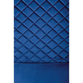 Scaun tapitat K442, albastru, stofa catifelata, 46x61x102 cm
