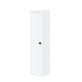 Dulap baie TORETO, alb mat, PAL laminat, cu o usa, 32x32x135 cm
