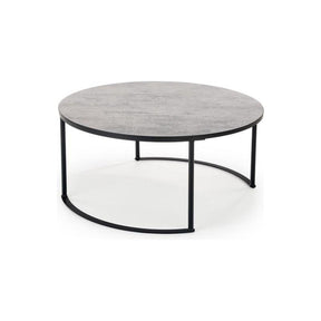 Masuta de cafea MACAO, gri/negru, 80x36 cm