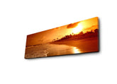 Tablou 3090IACT-38, multicolor, panza, cu iluminare LED, 90x30 cm