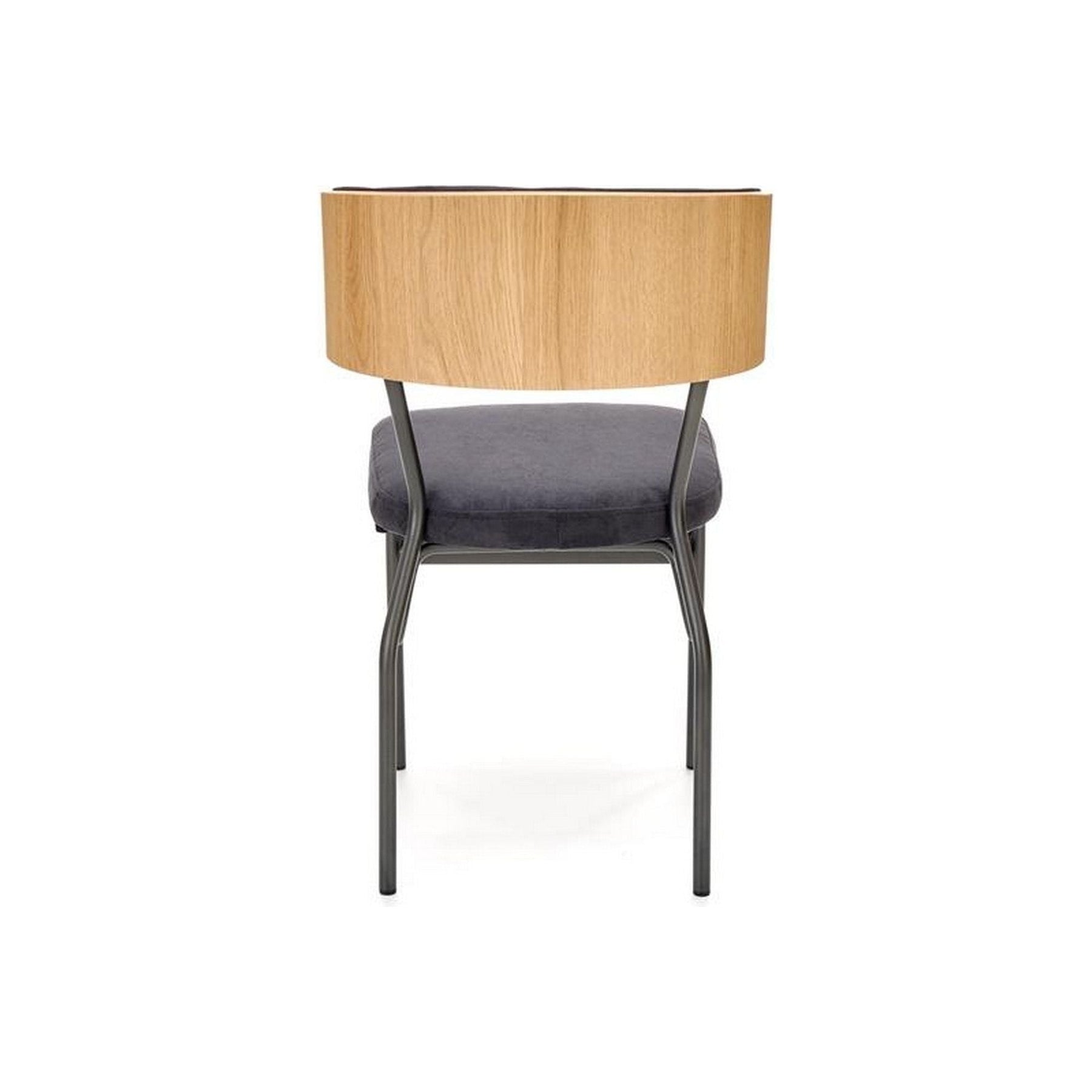 Scaun SMART KR, stejar/gri antracit, otel, 50x53x82 cm