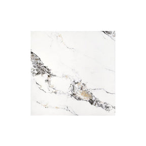 Masuta de cafea MONOLIT, marmura alba furniruit, 80x41 cm