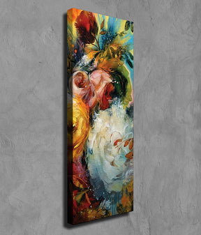 Tablou PC190, multicolor, panza, 30x80 cm