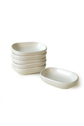 Set 6 boluri 275KRM2136, alb mat, ceramica, 11 cm