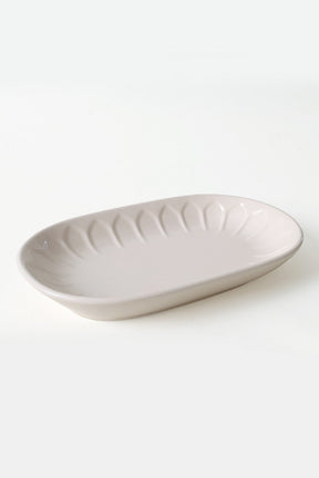 Set 2 platouri X00017600, roz, ceramica, 15x25 cm