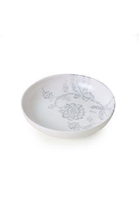 Set de cina 275KRM2338, 24 piese, gri mat/alb, ceramica