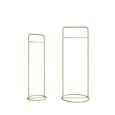 Set 2 standere haine L666, auriu, metal