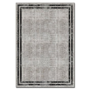 Covor, 160x230 cm, forma dreptunghiulara, poliester, bej/negru, ASR CRPT-129