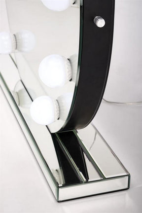 Oglinda TORANO, argintiu, cu iluminare LED, 70x70 cm