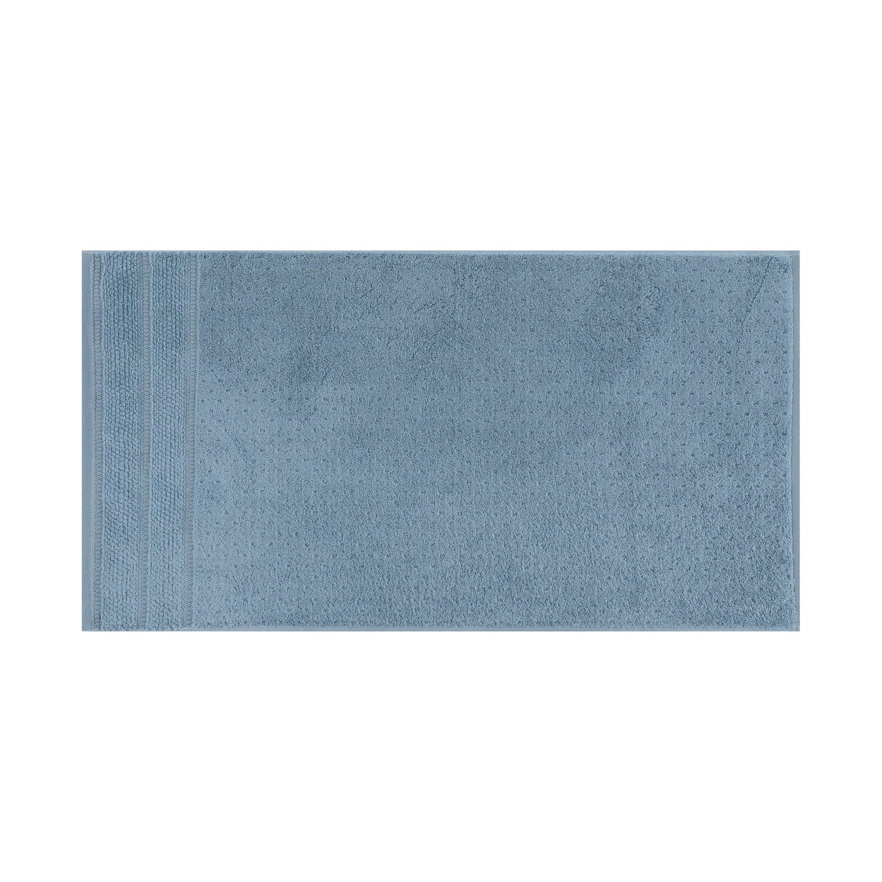 Set 2 prosoape de baie Arella, albastru, bumbac micro 100%, 50x90 cm