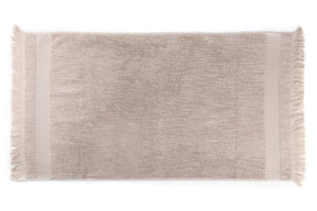 Set 2 prosoape baie ZEUS, maro deschis, bumbac, 50x90 cm