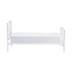 Pat PANAMA 90, alb, cadru metalic, 94x209x93 cm