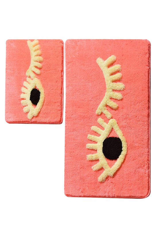 Set 2 covoroase baie BIG EYES, forma dreptunghiulara, acril, multicolor