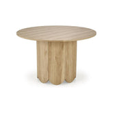 Masa rotunda HUGO, stejar natural furniruit, 120x76 cm