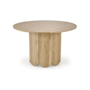Masa rotunda HUGO, stejar natural furniruit, 120x76 cm