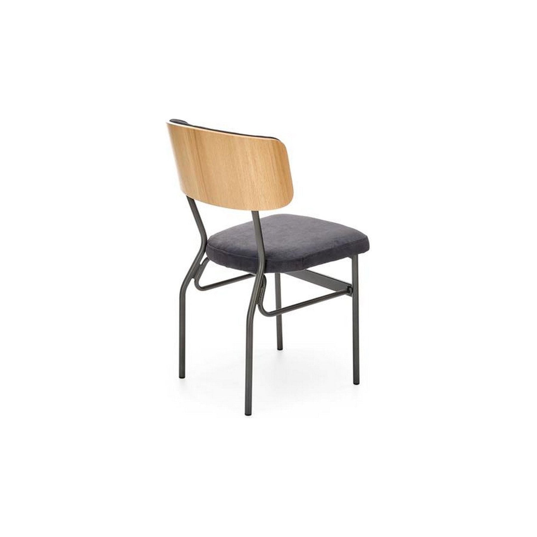 Scaun SMART KR, stejar/gri antracit, otel, 50x53x82 cm