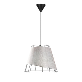 Lustra CONIFORM, gri/negru, metal, 30x65 cm