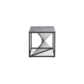 Masuta de cafea INFINITY 2, gri/negru, 55x55x55 cm