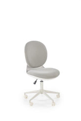 Scaun birou ORION 2, gri deschis/alb, stofa clasica/polipropilena, 46x55x89/99 cm