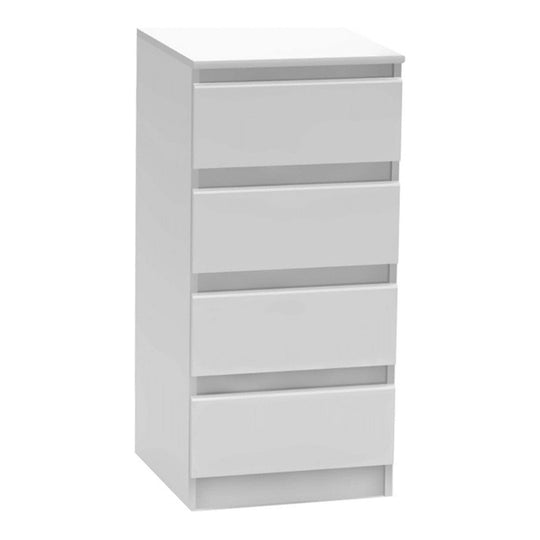 Comoda cu sertare HANY NEW 009, PAL laminat, alba, 45,2x49x95,4 cm