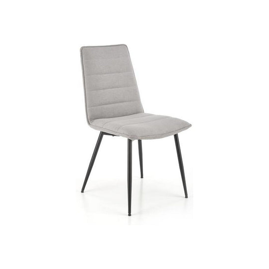 Scaun K493, gri/negru, stofa clasica/metal, 47x60x92 cm