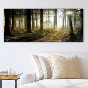 Tablou YTY249153832_50120, multicolor, panza/lemn, 120x50 cm