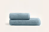 Set 2 prosoape baie 1035A-044-2, albastru, bumbac