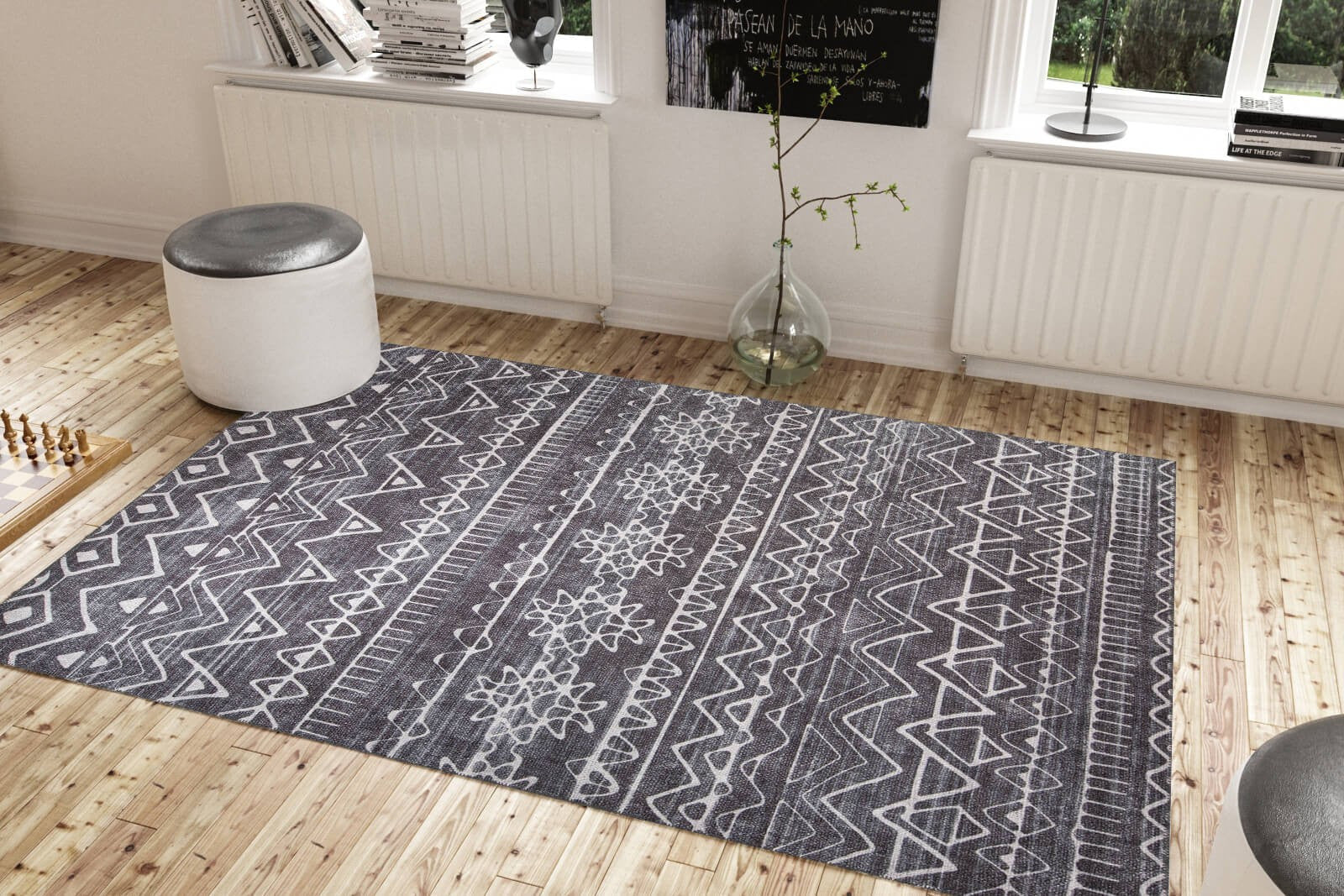 Covor SOUL CHENILLE, 75x150 cm, forma dreptunghiulara, poliester, multicolor, AL 357