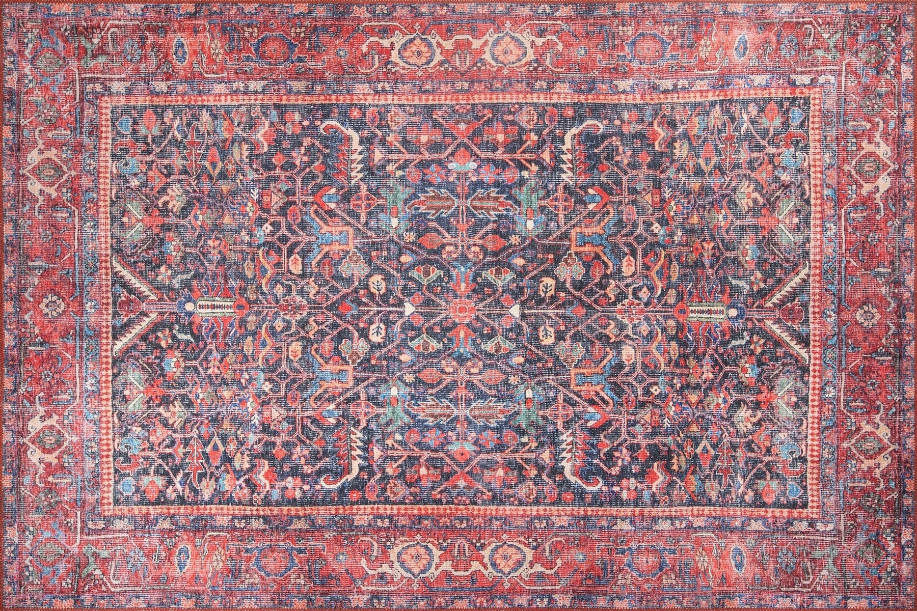 Covor BLUES CHENILLE, 75x150 cm, forma dreptunghiulara, poliester, multicolor, AL 354