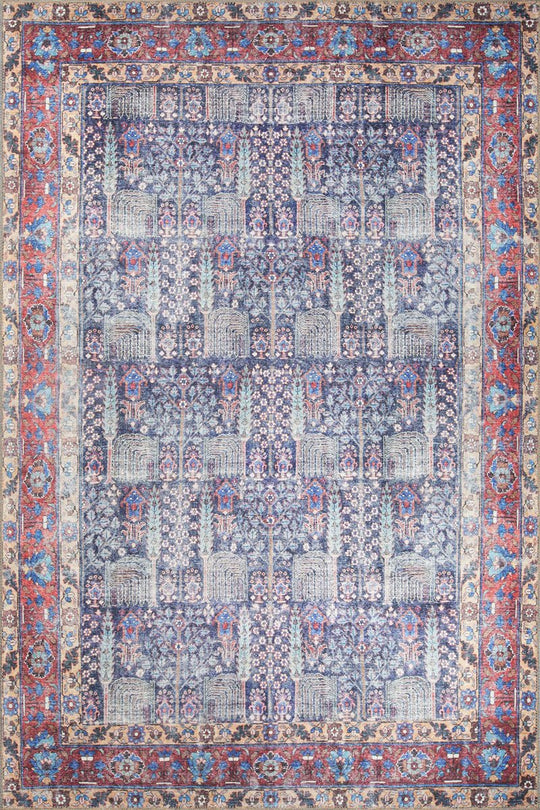 Covor BLUES CHENILLE, 75x150 cm, forma dreptunghiulara, poliester, multicolor, AL 341