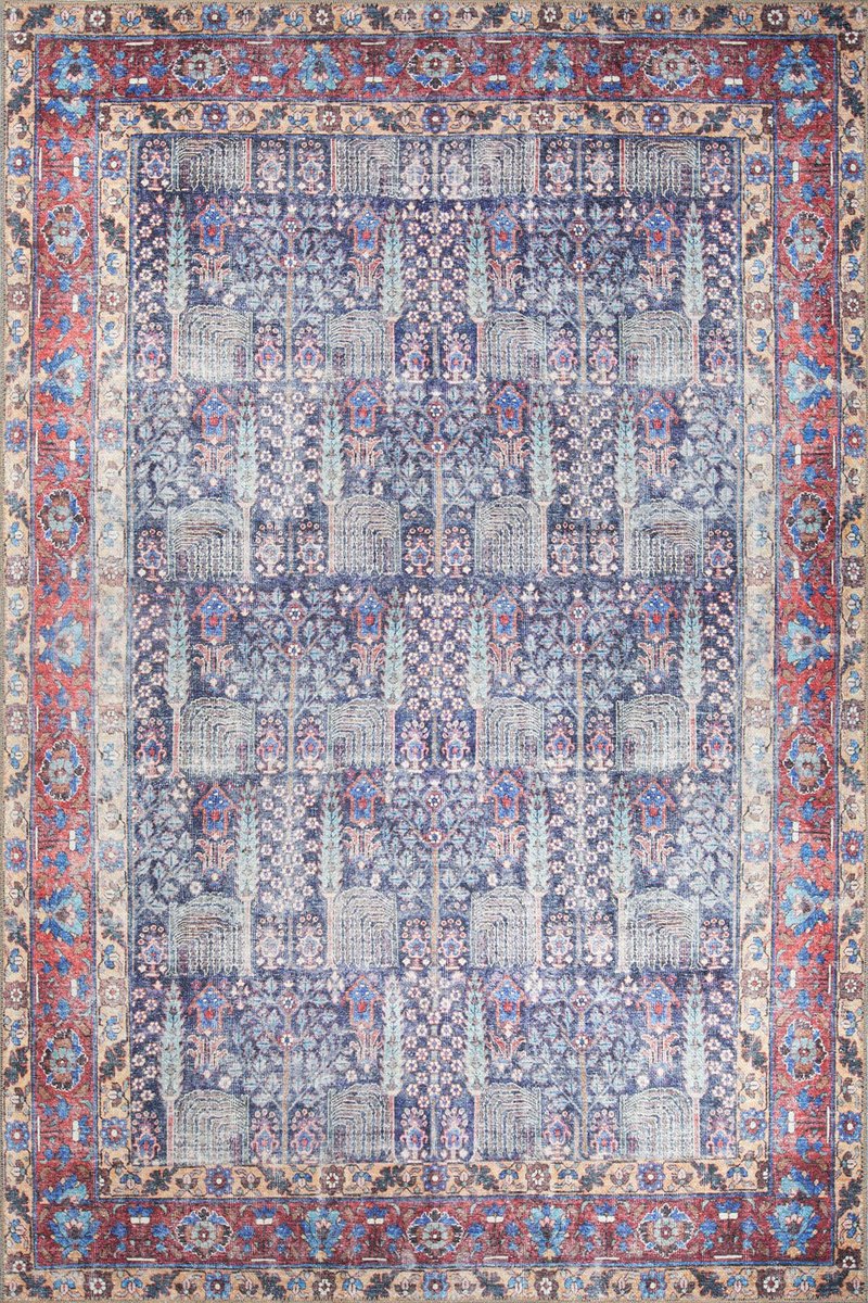 Covor BLUES CHENILLE, 75x150 cm, forma dreptunghiulara, poliester, multicolor, AL 341