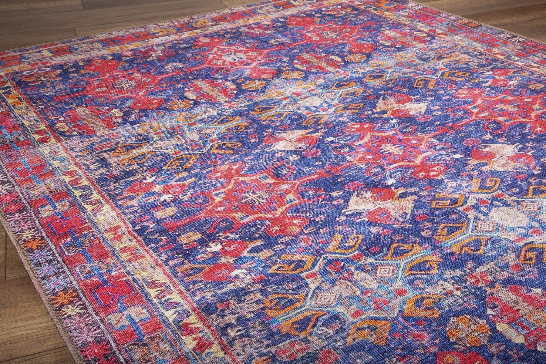Covor BLUES CHENILLE, 75x150 cm, forma dreptunghiulara, poliester, multicolor, AL 340