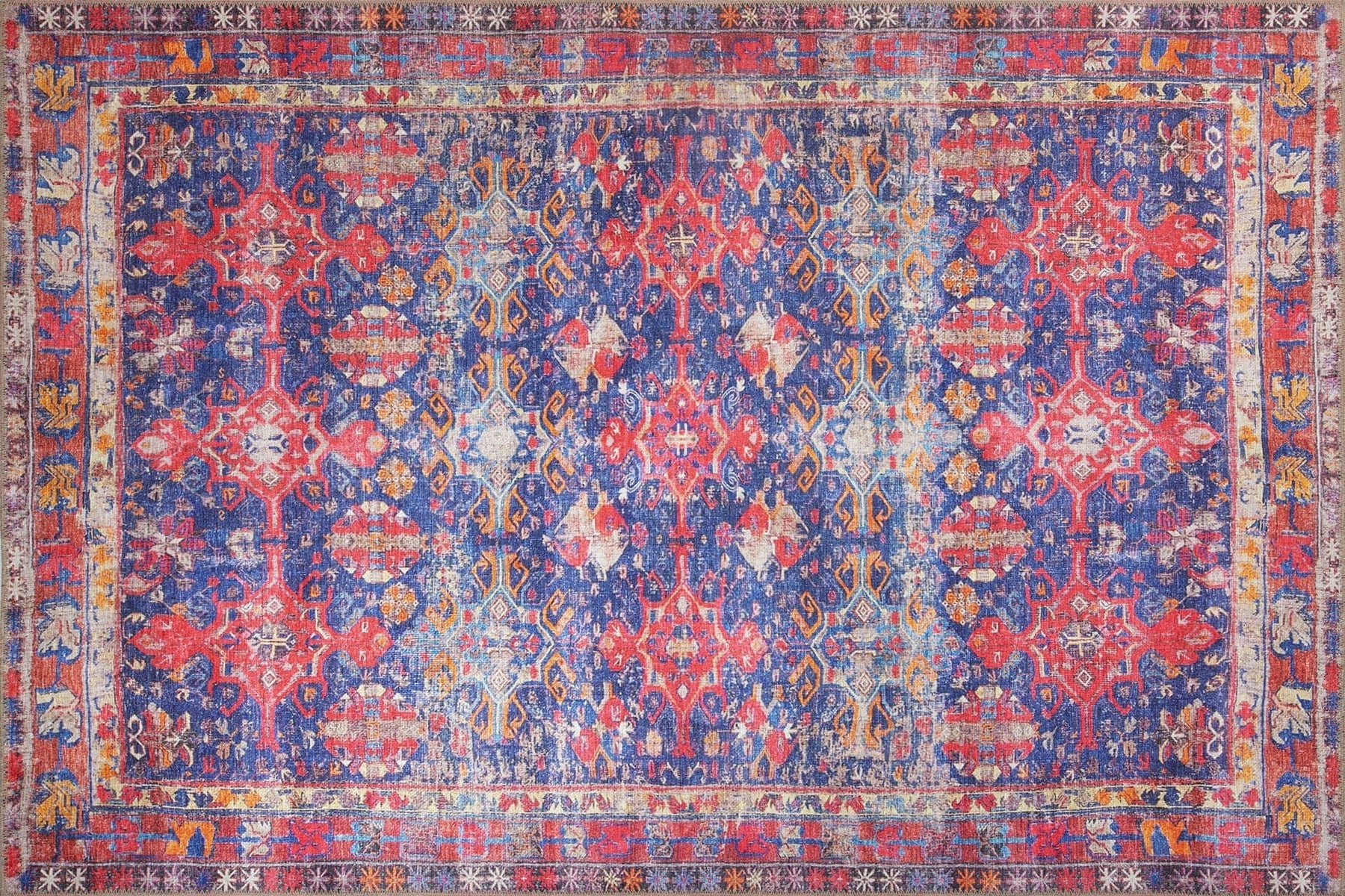 Covor BLUES CHENILLE, 75x150 cm, forma dreptunghiulara, poliester, multicolor, AL 340